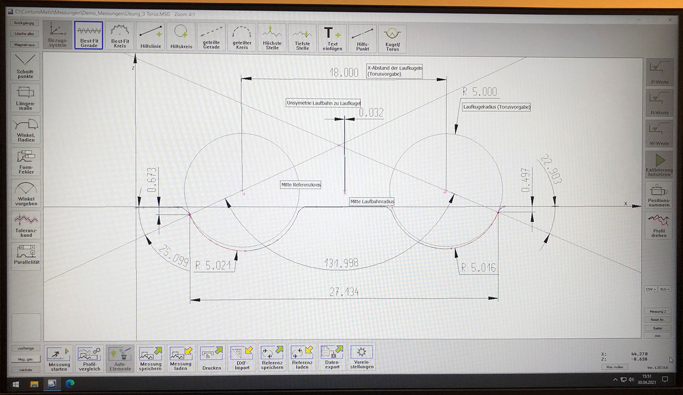 QPT ConturoMatic CV 120 Screenshot